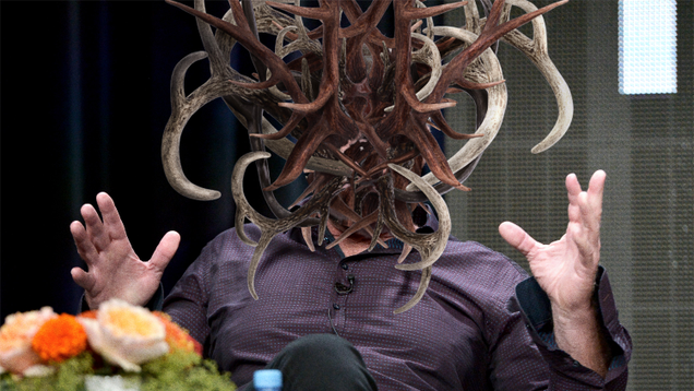 Illustration for article titled Sorry: We’re Not Really Doing Lists With Sliders Anymore, So There’s No Way To Get These Photos Of Ron Perlman With Antlers Back To Normal